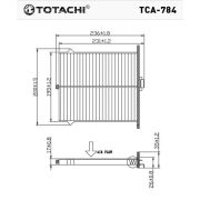 Фильтр салона TOTACHI TCA-784 AC-407 /E KD45-61-J6X CU 24 009