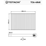 Фильтр салона, угольный TOTACHI TCA-484K 27 27 749 36R CUK 1629