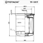 Фильтр топливный TOTACHI TF-1017 FC-174 23390-78020