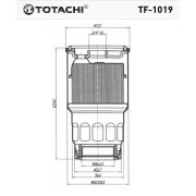 Фильтр топливный TOTACHI TF-1019 FC-184 23390-64450 MANN WK 720/2x