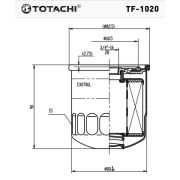 Фильтр топливный TOTACHI TF-1020 FC-208 A 16403-J5500 MANN WK 815/80