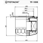 Фильтр топливный TOTACHI TF-1030 FC-317 ME 006066 MANN WK 818/80