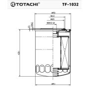Фильтр топливный TOTACHI TF-1032 FC-319 ME015254