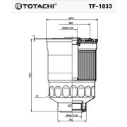 Фильтр топливный TOTACHI TF-1033 FC-321 MB220900 MANN WK 918x, WK 940/11x, WK 940/16x