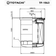 Фильтр топливный TOTACHI TF-1043 FC-607 23401-1330