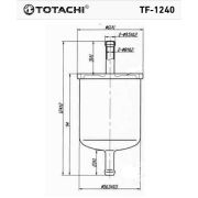 Фильтр топливный TOTACHI TF-1240 FC-236 16400-41B00 MANN WK 66