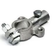 Клемма аккумуляторная литая «+» , болтовое соединение, под провод сеч. 16 мм2 латунь, м8 + м6 737 AX