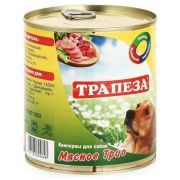 Консервы для собак Трапеза Мясное трио 750гр