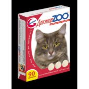 ДокторZoo: витаминизированое лакомство для кошек для здоровой кожи и шерсти 90 т.