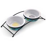 Triol Миска для кошек и собак на подставке Керамика 2*0,12л