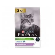 Сухой корм Pro Plan  для стерилизованных кошек и кастрированных котов старше 7 лет, с индейкой, 3 кг