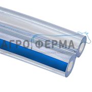 Шланг вакуумный двойной ПВХ 7х3 прозрачный с полосой, Terraflex, ИЗРАИЛЬ
