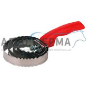 Скребок стальной, спиральный 4-рядный, двусторонний, ПОЛЬША