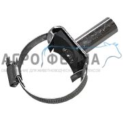 Хомут со штуцером нержавеющий, д/шланга Ø 14-16мм, на трубу Ø 40-50мм, БЕЛАРУСЬ