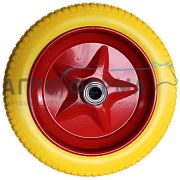 Колесо к тележке ТУ-250, основное полиуретановое 400*100мм, БЕЛАРУСЬ