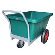 Тележка пластмассовая, 250 кг, оцинк.рама, ось Ø 25мм, БЕЛАРУСЬ