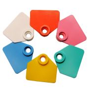 Бирка ушная, 30х35мм, двойная, под щипцы, пустая, малая, РОССИЯ