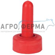 Соска резиновая, красная, бутылки для корма (запасная, для выпойки)