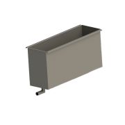 Бак для промывки доильного оборудования, 140л, нержавеющая сталь