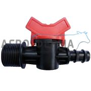 Вентиль для шлангов, пластиковый 1/2х16мм, БЕЛАРУСЬ