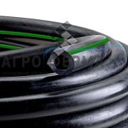 Шланг молочный резиновый 12х5 черный с полосой, Spaggiari, ИТАЛИЯ