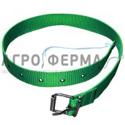 Ошейник для КРС, ременная пряжка, зеленый, 120х4см, БЕЛАРУСЬ
