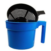 Стаканчик, для сдаивания первых струек молока, с конусной сеткой, синий, НИДЕРЛАНДЫ