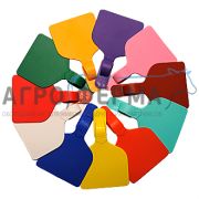 Бирка ушная, 70х95мм, одинарная, под нож-аппликатор, пустая, РОССИЯ