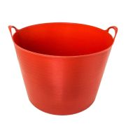 Ведро гибкое с ушками, пластиковое, 42л, Красное, ГЕРМАНИЯ