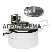 Колба молокоопорожнителя с крышкой в сборе, (нерж. сталь), 80л, ТУРЦИЯ