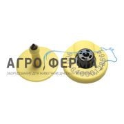 Бирка ушная, Ø 31мм, электронная, круглая, с надписью, HDX Button, ФРАНЦИЯ