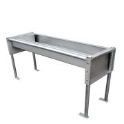 Автопоилка групповая, нержавеющая, сливная, с нагреват. и циркул. трубой, 2м, 160л, БЕЛАРУСЬ