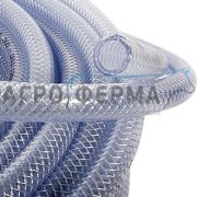 Шланг ПВХ армированный синтетической нитью 25х4 прозрачный, 032МТ25, РОССИЯ