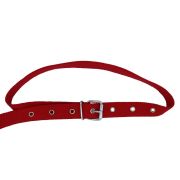 Ошейник для КРС, ременная пряжка, красный, 120х4см, БЕЛАРУСЬ