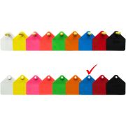 Бирка ушная, 55х55мм, двойная, под щипцы, пустая, средняя, СИНИЙ, РОССИЯ