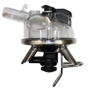 Коллектор попарного доения, EXTRA  300 мл,с небьющ.крышкой, нерж. сталь, без клапана, БЕЛАРУСЬ