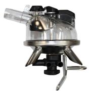 Коллектор попарного доения, EXTRA  300 мл,с небьющ.крышкой, нерж. сталь, с клапаном, БЕЛАРУСЬ