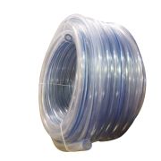 Шланг молочный ПВХ 14х23 морозостойкий , прозрачный с полосой, РОССИЯ