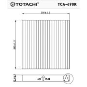 Фильтр салона, угольный TOTACHI TCA-490K 7803A043 CUK2141