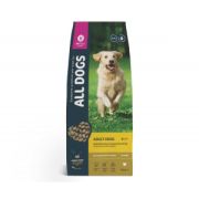 Сухой корм All Dogs с курицей для взрослых собак 20кг