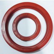 Р/К Д-240 Сальников коленвала (50*70-4 + 100*125-4) к-т (ОРАНЖЕВЫЕ) Фторкаучук