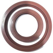 Р/К Д-260 Сальников коленвала (65*90-2,2 + 110*135-2,2) к-т (ОРАНЖЕВЫЕ) Фторкаучук, Беларусь